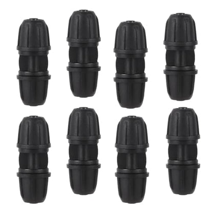 25Pcs 1/4 inch Drip Irrigation Coupling Fittings, Black - color: Black-Coupling