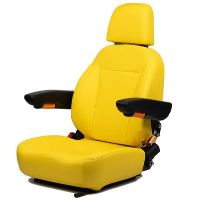 SEATIN Universal Tractor Seat, Zero Turn Mower Seat (yellow) - color: yellow