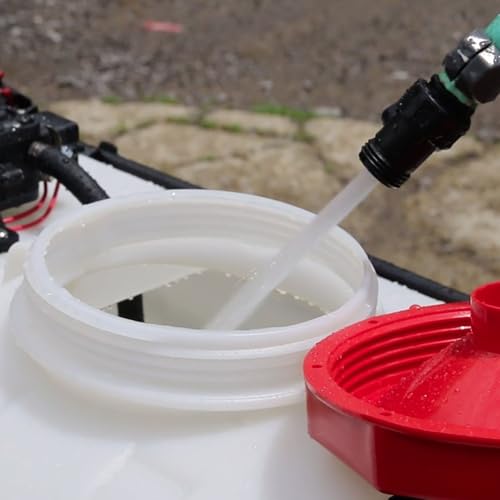 Chapin 97400E Made in the USA 25 Gallon ATV/UTV 12 Volt Mounted Spot Sprayer With 5 Inch Wide Mouth, High Performing 12 V Diaphragm Pump and Filtration System and 18 Inch Spray Wand, Translucent White - size: 25 Gallon