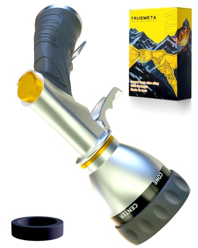 Heavy Duty Metal Garden Hose Nozzle with 7 Spray Patterns