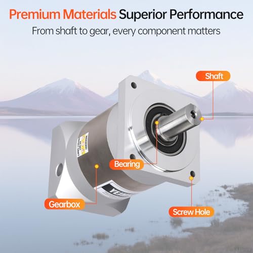 Ratio 20:1 Planetary Gearbox for Nema 34 Stepper Motor 90-133mm