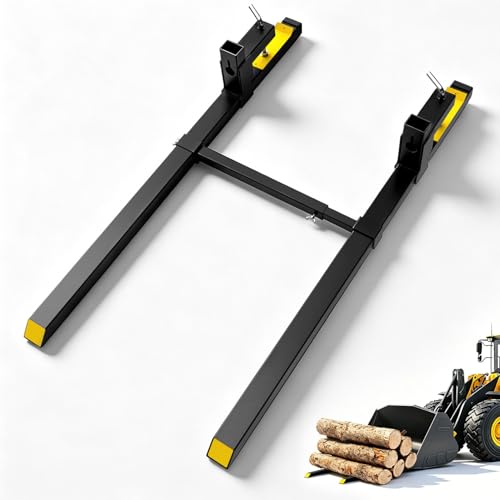 Clamp on Pallet Forks for Tractor Bucket 60" 2000 LBS - color: Adjustable, size: 60inch 2000LBS