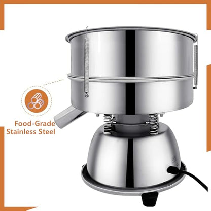 Sidasu Automatic Vibrating Sieve Shaker–40&60 Mesh Flour Sifter - size: Sifter Machine(40+60 mesh)