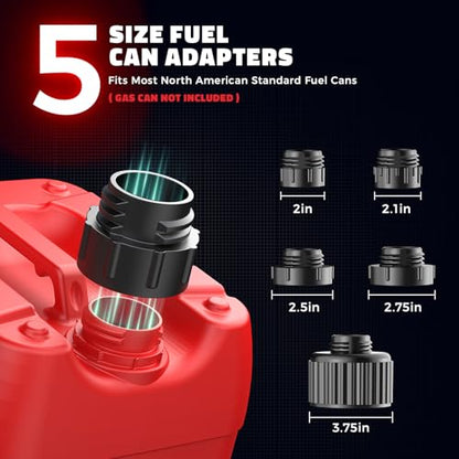 DIYtoolifz 5 GPM Cordless Fuel Transfer Pump Compatible with Milwaukee 18V