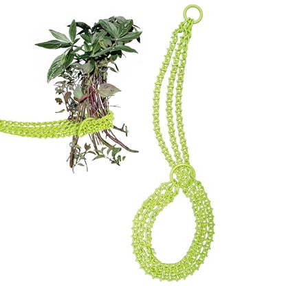 Brush Grubber Heavy Duty Shrub Clump Tree Log Metal Chain Grubber Tool, Use with ATVs and UTVs, Green