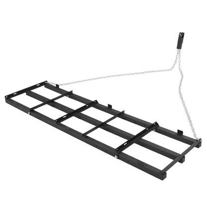 6FT Drag Harrow Driveway Grader Tow Behind Drag Lawn Leveling Rake