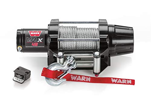 WARN 101045 VRX 45 Powersports Winch with Dash Mounted Switch and Steel Cable Wire Rope: 1/4" Diameter x 50' Length, 2.25 Ton (4,500 lb) Capacity - size: 4,500 lbs., style: Steel Rope