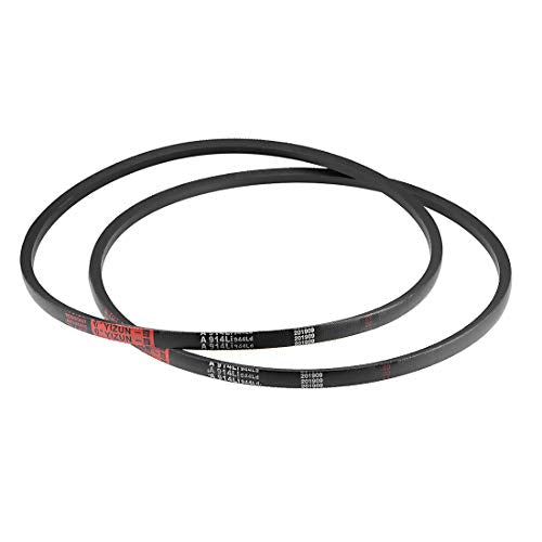 uxcell A914 V-Belts 914mm Inner Girth 13mm Top Width 8mm Thickness A-Section Rubber Drive Transmission Belt 2pcs - size: 36"