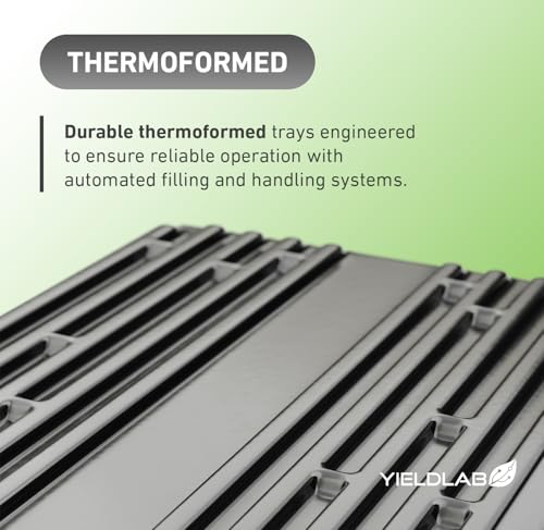 10x20 Inch Black Plastic 10 Pack Plant Propagation Tray No Holes - color: Black, size: 10-Pack