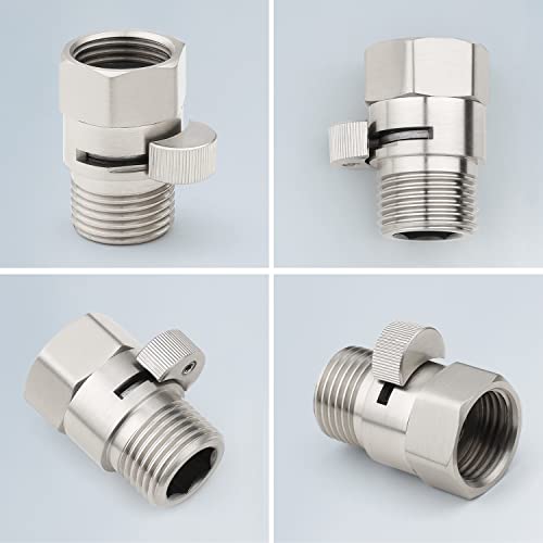 Midanya G1/2" Water Flow Control Shower Shut Off Valve,Brushed Nickel - color: Nickel