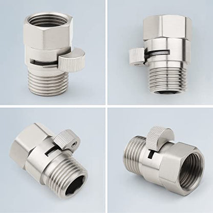 Midanya G1/2" Water Flow Control Shower Shut Off Valve,Brushed Nickel - color: Nickel