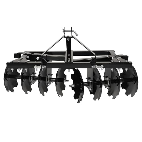 KUAFU Disc Harrow Compatible with CAT-0 Compact Garden Lawn Tractor
