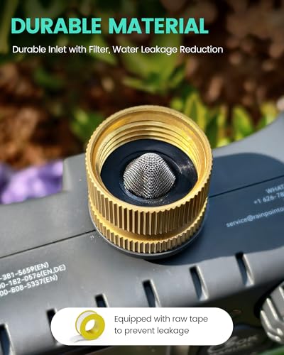 RAINPOINT Sprinkler Timer 2 Outlet, Water Timer for Garden Hose, Programmable Drip Irrigation for Yard Outdoor Watering, Rain Delay/Manual/Automatic