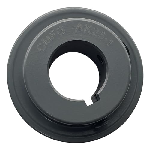 AK25-1 v Belt Pulley,AK251, 2.5 inch OD, 1 inch Bore,Cast Iron Material, AK Single Groove Mechanical v-Belt Pulleys for "4L" or "A" or "3L" Belts - size: 2.5 Inch OD,1 inch bore, style: 1 Groove