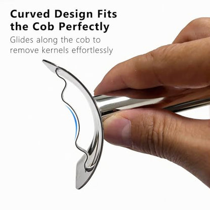 Safe Hidden Blade Corn Peeler, Stainless Steel Corn Cob Stripper - size: Hidden Blade