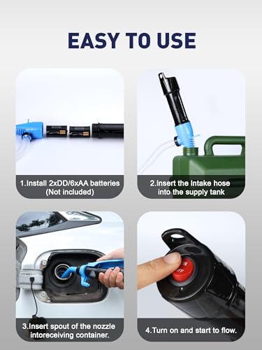 Cordless Fuel Transfer Pump Battery Powered Fluid Transfer Pump, 2.8 GPM - size: Portable Liquid Transfer Pump