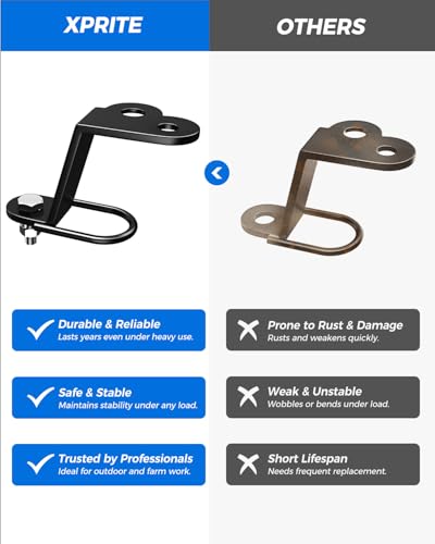 Xprite ATV/UTV 3-Way Hitch Adapter, Steel Hitch Mount with Bolt - color: Stlye 1