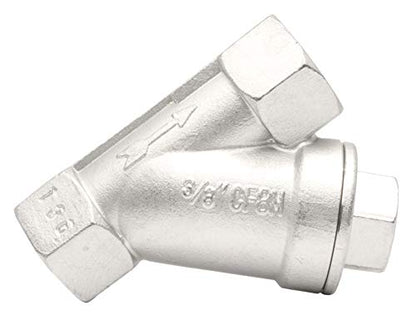 3/8" Stainless Steel Y-Strainer - 800WOG, FxF NPT - size: 3/8 Inch
