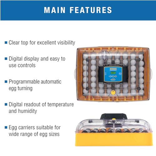 Brinsea Ovation 56 Advance Egg Incubator, Auto Turning & Humidity Display - size: 56 Eggs