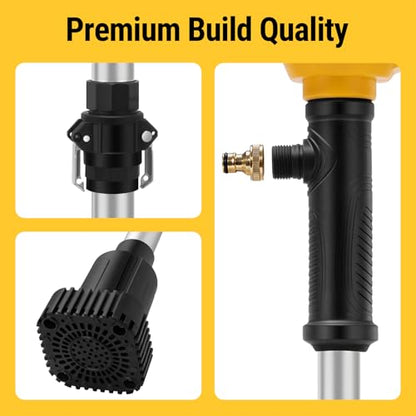 Cordless Stick Water Transfer Pump Compatible with Dewalt 20V Max Battery - color: Yellow