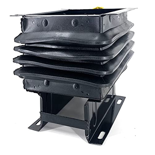 Suspension Seat Replacement Universal Adjustable Waterproof - Black - color: Black with Suspension