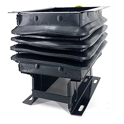 Suspension Seat Replacement Universal Adjustable Waterproof - Black - color: Black with Suspension