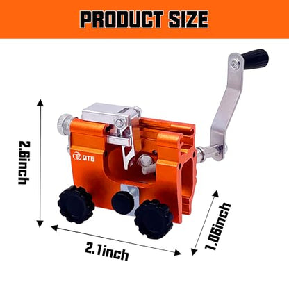 QTG Manual Chainsaw Sharpener, 30° Portable Hand Crank Chain Grinder Kit