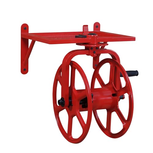 Liberty Garden Revolution Hose Reel with Pull Up Latch, Red - style: Revolution, Pull Up Latch