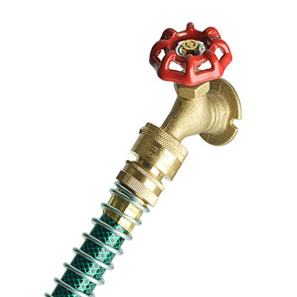 HYDRO MASTER Vacuum Breaker Valve,Hose Bib Backflow Preventer, 3/4 Inch, Brass Finish - size: 3/4 Inch