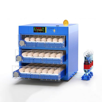 Automatic Eggs Incubator, Large Incubators for Hatching Eggs | Automatic Egg Turning & Temperature Control, Poultry Hatcher Machine for Chicken Duck Goose Quail Bird (192 Eggs) - size: 192 Eggs