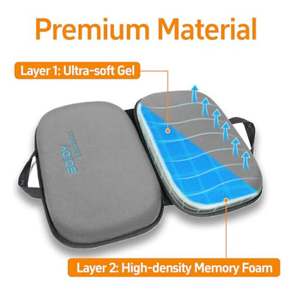 Sojoy 3 in 1 Gel Seat Cushion (Darkgray) - color: Darkgray