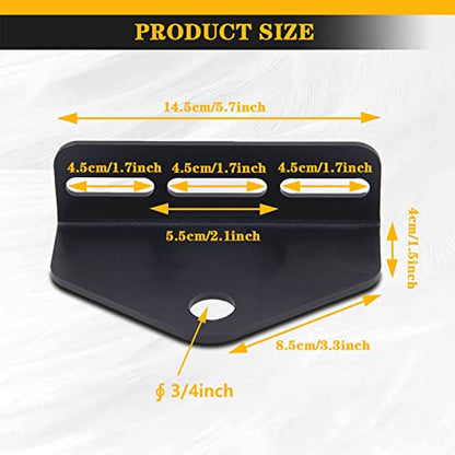 Universal ZTR Lawn Mower Trailer Tow Hitch Adapter, 3/4" Pin Hole