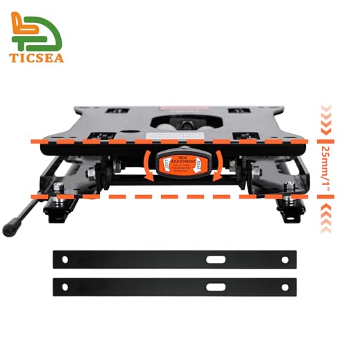 Low Profile Seat Suspension Kit - Compatible with Gravely,Ariens Zero-Turn Mowers with Weight Adjustment & Smooth Slide Rails- Same Day Shipping
