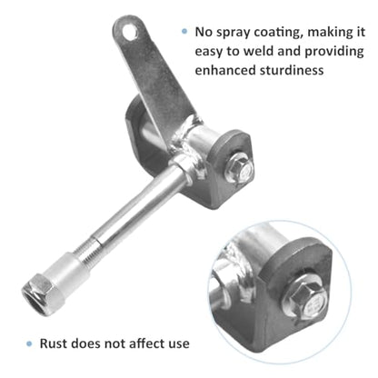 Steering Spindle Bracket Set 5/8" Axle Kingpin 4-1/2" Long - size: 4-1/2"