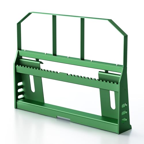 Pallet Forks Quick Attach Pallet Forks 4409 lbs Universal Skid Steer Pallet Fork Attachmen 45“ Pallet Fork Frame for Tractors and Loaders (Green)
