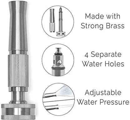 Morvat Stainless Steel Metal Water Hose Reel for 150FT Hose, Retractable Garden Hose Holder with Storage Shelf & Crank, Wall/Floor Mount, Includes 5Ft Leader Hose with ON/OFF Valve & Accessories - style: 150FT Reel