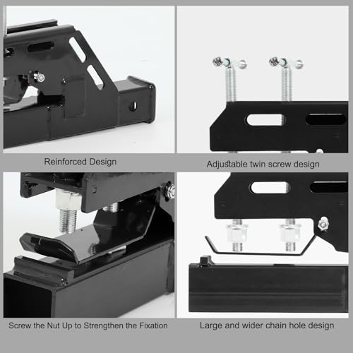 Tractor Bucket Trailer Hitch Attachments Black - color: black