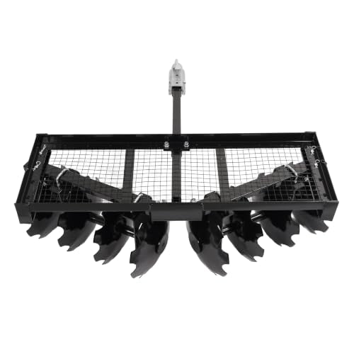 WUTIST 4 FT Tow-Behind Notched Disc Harrow for Use with A 2" Towball