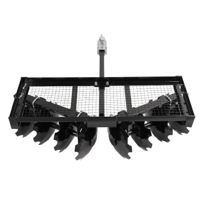 WUTIST 4 FT Tow-Behind Notched Disc Harrow for Use with A 2" Towball