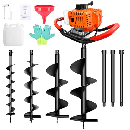 62CC Auger Post Hole Digger Gas Powered for Farm/Garden Plant