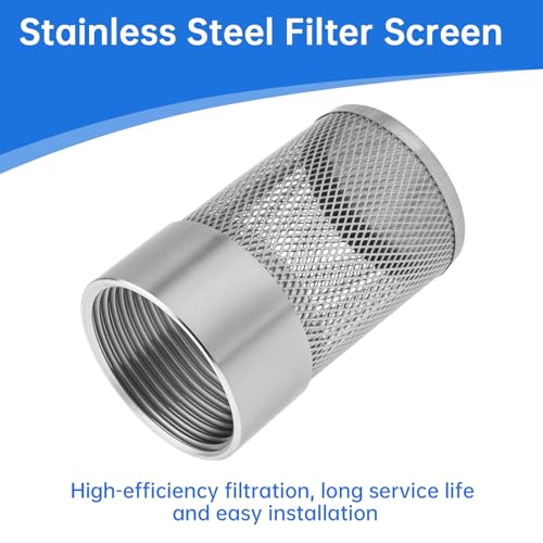 40MM Inlet Suction Strainer Mesh Filter Garden Washers Water Pipe Filter - size: 40mm G1.2 inch