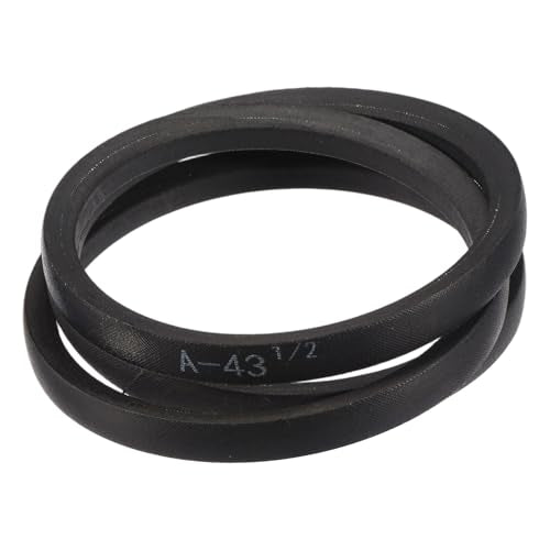 uxcell A43 1/2 Classic Wrapped V-Belt, 45" Outside Circumference, Black, Industrial Rubber V-Belt - size: A43 1/2