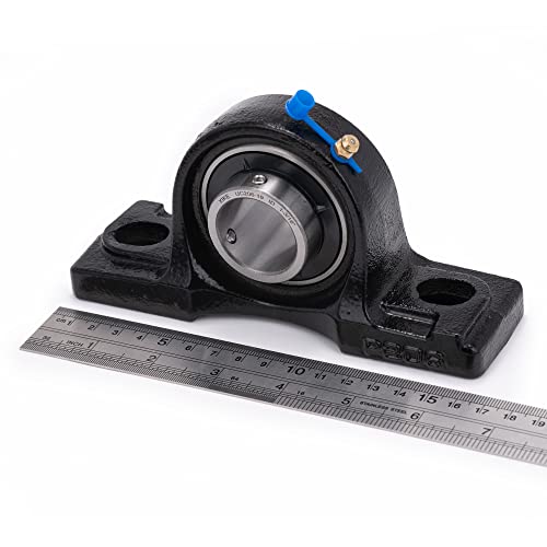 XiKe UCP206-19 with 1-3/16" Bore -Pack of 4 Mounted Pillow Block Bearings - size: UCP206-19 Bore 1-3/16"