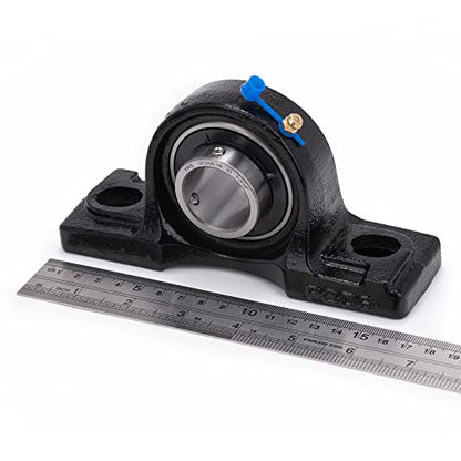 XiKe UCP206-19 with 1-3/16" Bore -Pack of 4 Mounted Pillow Block Bearings - size: UCP206-19 Bore 1-3/16"