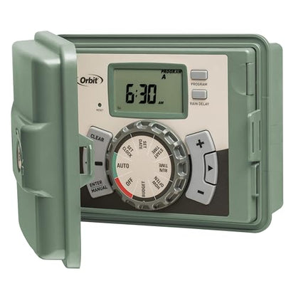 Orbit 6 Station Indoor or Outdoor Irrigation Controller, Tri-Lingual