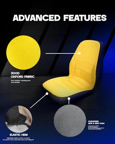 LP95233 Large Seat Cover Cushioned Fabric Seat Back Up - size: LP95233
