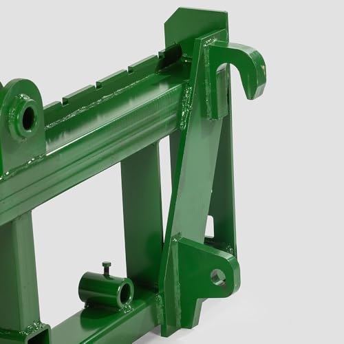 Titan Attachments Economy Series Global Euro Pallet Fork Frame Fits John Deere Tractors, Rated 4,000 LB, Receiver Hitch for Lightweight Towing (Pallet Fork Length: Frame + 42" Blades) - size: Pallet Fork Length: Frame + 42" Blades