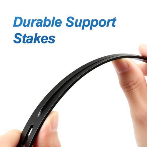 110 Pack Drip Irrigation Support Stakes for 1/4 Inch Tubing: Plastic 1/4" Drip Emitter Holder Stakes 5.6-Inch Long Micro Tube Dripline Holder for Garden Ground Securing Hoses - size: 1/4" Drip Stake-110P