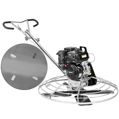 VEVOR Power Trowel 46 inch, 14HP Gas-Powered Smooth Concrete with Float Pan, Heavy Duty Commercial Screed Concrete Cement with Finishing Blade - size: 46 inchs