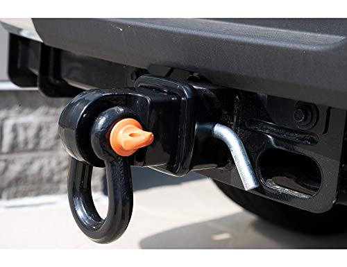 Buyers Products 1804040 3 Inch Hitch Receiver Anchor Shackle, Up to 18,000 lb Straight Line Pull Recovery Tow Point, Removable Threaded Pin Shackle, Black Powder Coat - size: 3 Inch
